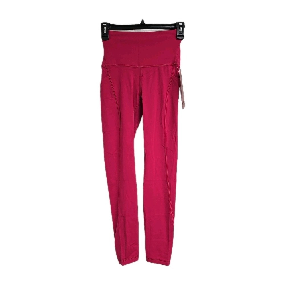 Lululemon Align Pant 25" Pockets Passionate Pink Buttery Soft Size 8 NWT
